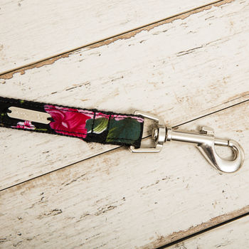 Chelsea Pink Floral Dog Collar And Lead Set, 4 of 5