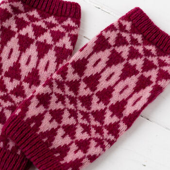Mirror Knitted Wrist Warmers, 10 of 10
