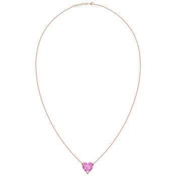 Pink Sapphire Heart Necklace, 5 of 5