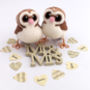 Mini Owl Wedding Cake Topper, thumbnail 2 of 9