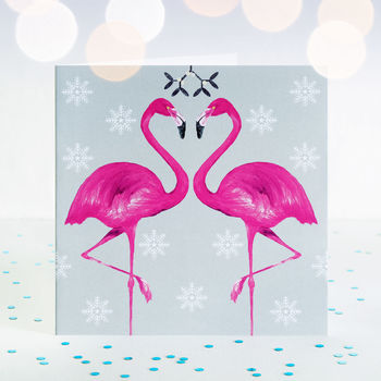 Flamingo Christmas Card, 6 of 6