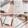 Wedding Vow Books Personalised Vow Cards Luxury Modern, thumbnail 8 of 11