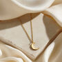 Small Personalised Crescent Moon Necklace, thumbnail 2 of 7