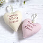 Personalised Mini Hanging Heart Gift For Her, thumbnail 3 of 12