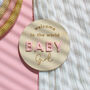 Welcome To The World Baby Girl Decoration Disc, thumbnail 2 of 3