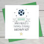 Football Personalised Birthday Card, thumbnail 2 of 3