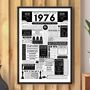 Personalised Film Poster 50th Birthday Gift, thumbnail 1 of 12