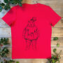 Christmas Pudding Bear Unisex T Shirt, thumbnail 1 of 3