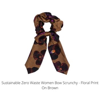 Sustainable Hair Accessories Bow Scrunchies, 9 of 10