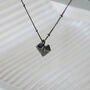 Geometric Heart Sterling Silver Necklace, thumbnail 9 of 12