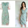 Sash Dress In Meadow Flower Embroidered Lace, thumbnail 2 of 2