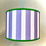 Carnival Lampshade In Lilac Stripe, thumbnail 1 of 5