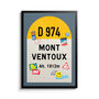 Personalised Tour De France Road Sign Art, Mont Ventoux, thumbnail 8 of 9