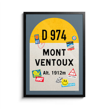 Personalised Tour De France Road Sign Art, Mont Ventoux, 8 of 9