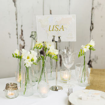 Classic World Countries Wedding Table Name Cards, 2 of 3