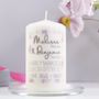 Personalised 'Got Married' Wedding Candle, thumbnail 1 of 7