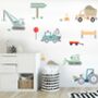 Construction Site Fabric Wall Stickers, thumbnail 1 of 5