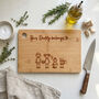Personalised Our Family Engraved Wooden Chopping Board, thumbnail 1 of 6