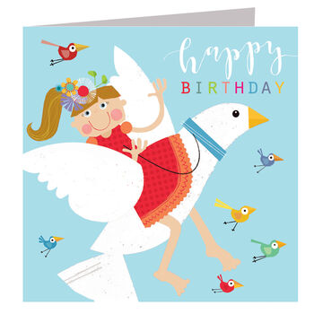 Glittery Dove Birthday Card, 2 of 5