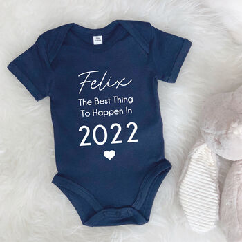 Personalised Babygrow The Best Thing To Happen In, 2 of 9
