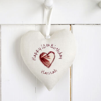 Personalised 21st Birthday Hanging Heart Gift For Her, 6 of 10