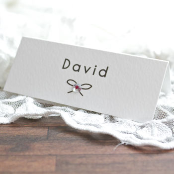 Tying The Knot Wedding Place Cards, 2 of 8