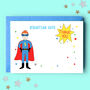 Superhero Personalised Thank You Note Cards, thumbnail 2 of 3