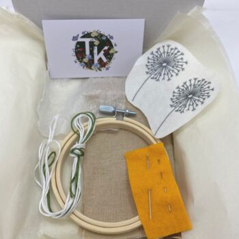 Dandelion Embroidery/Up Cycling Clothing Kit, 6 of 10
