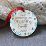 First Married Snowflake Christmas Ceramic Decoration, thumbnail 1 of 6