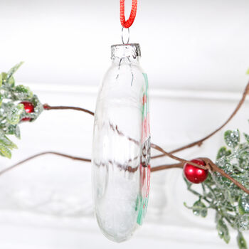 Thank You Teacher Christmas Tree Glass Bauble, 2 of 3