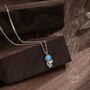 Astronaut Opal Pendant Necklace In Sterling Silver, thumbnail 4 of 12