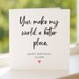 Personalised Better Place Pink Heart Birthday Card For Her, thumbnail 4 of 7