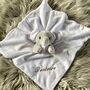 Embroidered White Baby Elephant Comforter, thumbnail 1 of 5