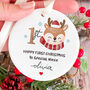 Personalised Baby’s First Christmas Gift Ornament For Niece, thumbnail 1 of 7