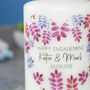 Floral Heart Happy Engagement Candle, thumbnail 4 of 12