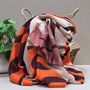 Bold Tiger Print Scarf, thumbnail 1 of 4