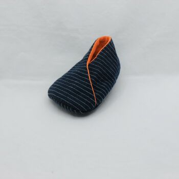 Reclaimed Eco Friendly Blue And Orange Baby Shoes, 7 of 9