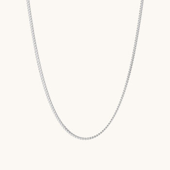 Curb Chain In Silver Or 18ct Gold Vermeil Plating, 3 of 5