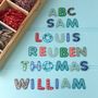 Alphabet Patchwork Iron On Letters, thumbnail 1 of 8
