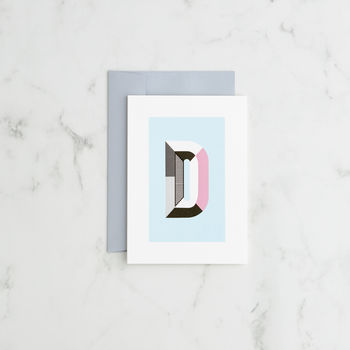 Pack Of Five X Blank Monogram Card Sets, 5 of 12