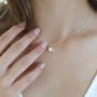 Freshwater Pearl Initial Necklace, thumbnail 1 of 4