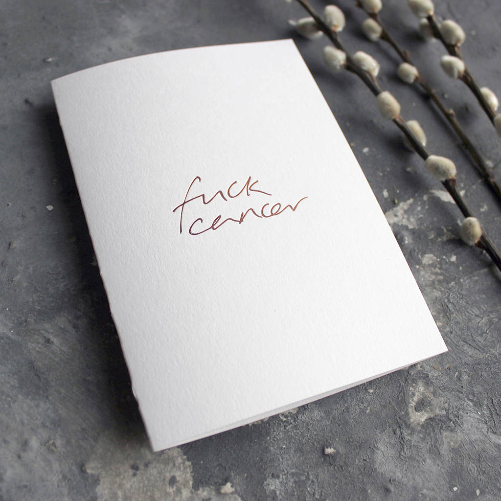 'Fuck Cancer' Cancer Support Card, 1 of 6