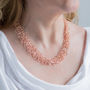 Rose Gold Plated Rings Necklace, thumbnail 1 of 2