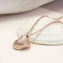 Sterling Silver Rose Gold Nutmeg Shell Necklace, thumbnail 1 of 5