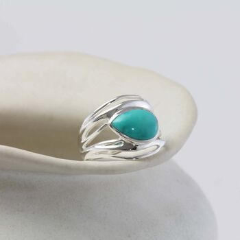 Sterling Silver Turquoise Ring, 3 of 7