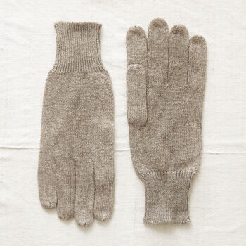 Fair Trade Luxury Soft Fine Knit Merino Mens Gloves, 12 of 12