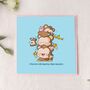 Cute Monkeys Greetings Card, thumbnail 2 of 9