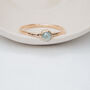 Blue Aquamarine Gemstone And Solid Gold Ring, thumbnail 1 of 9