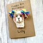 Personalised Age Name Llama Crochet Birthday Card Handmade, thumbnail 6 of 12