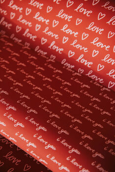 Valentine's Script Love Wrapping Paper, 6 of 6